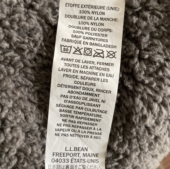 LL Bean Womens Fleece Lined hooded Parka Jacket XL Warm Winter Outdoor Coat - Picture 17 of 17